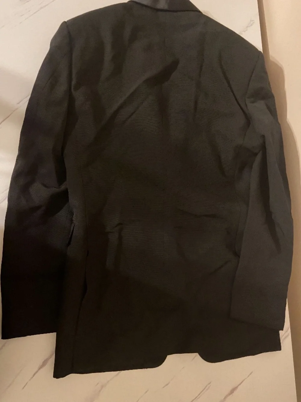 Burberry Men’s Black Tuxedo Suit 46R Made in Italy Wool Mohair Blend